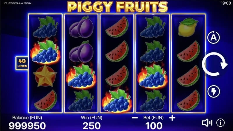 Piggy Fruits – põhimängu režiimi käivitamine